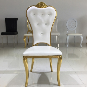 Luxury Stainless Steel Golden Aluminum Chair For Weddings Manufacturers in Andhra Pradesh
