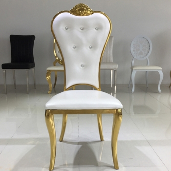 Luxury Stainless Steel Golden Aluminum Chair For Weddings Manufacturers in Nabarangpur